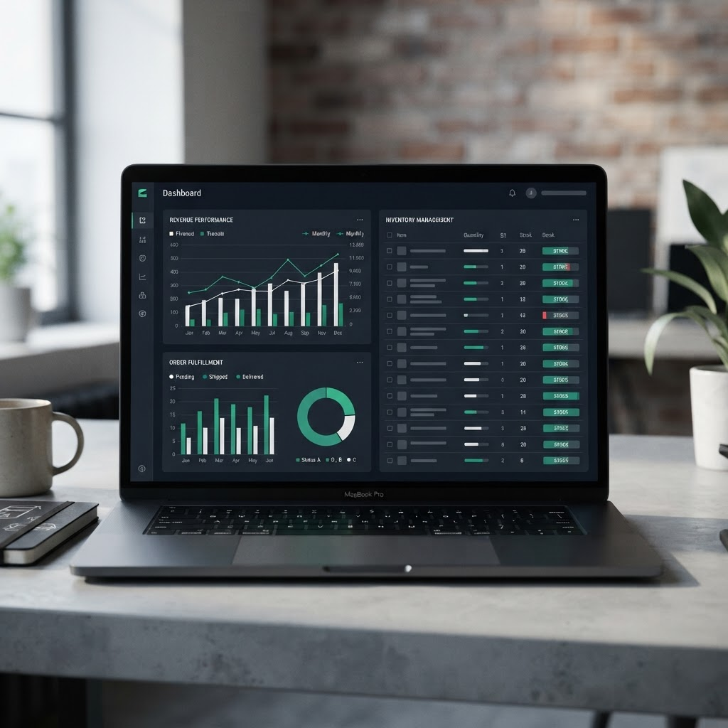Meridian Commerce operations web dashboard