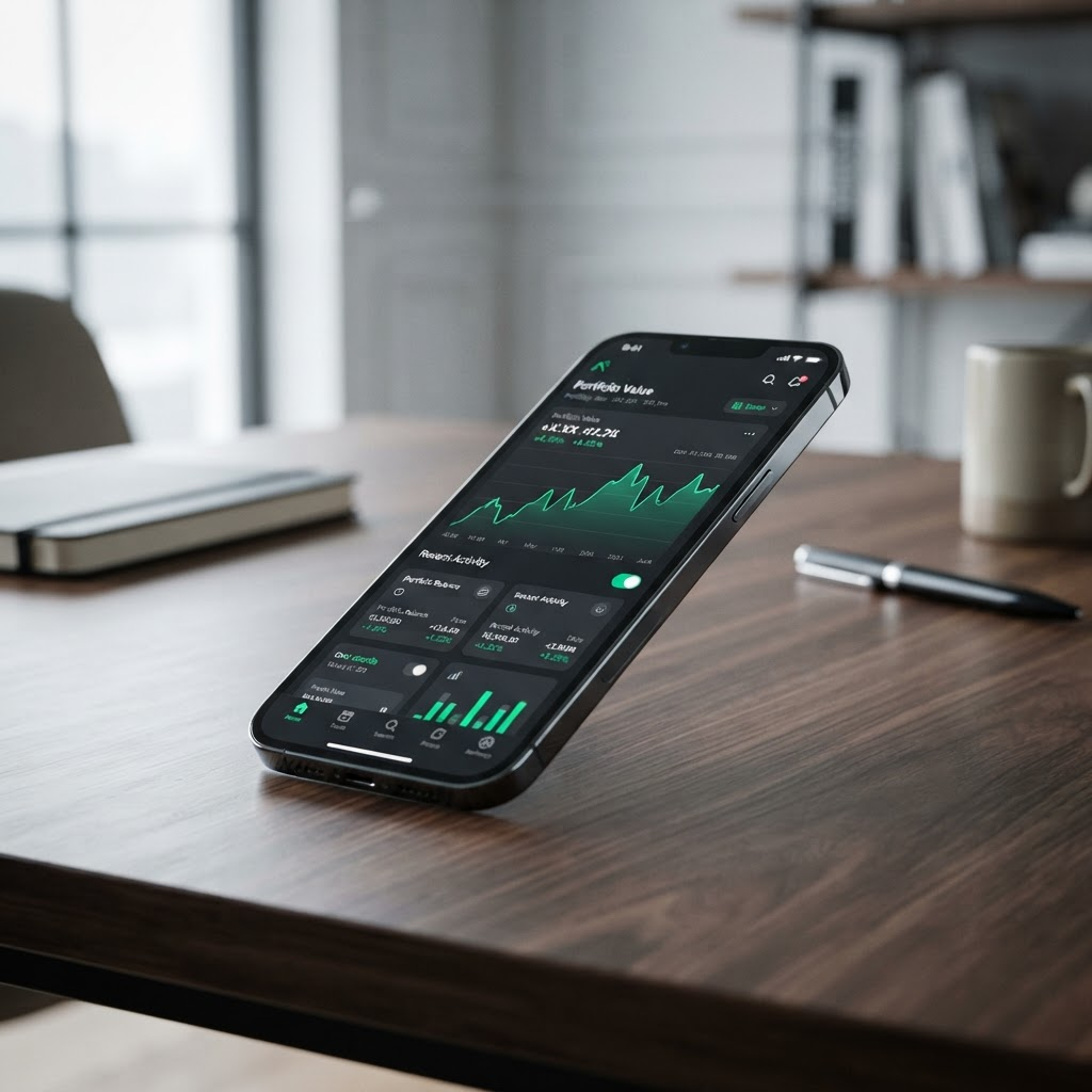 PocketLedger finance mobile app interface