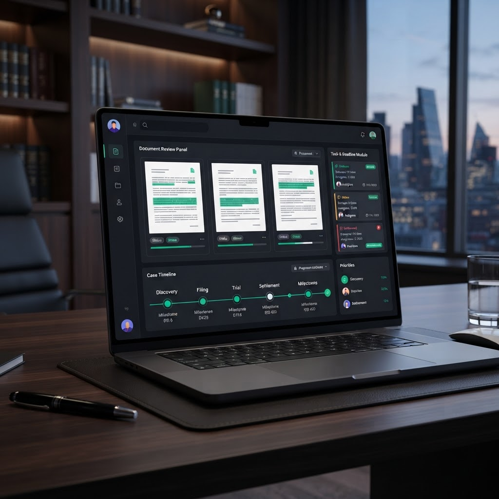 Briefcase legal workflow web dashboard
