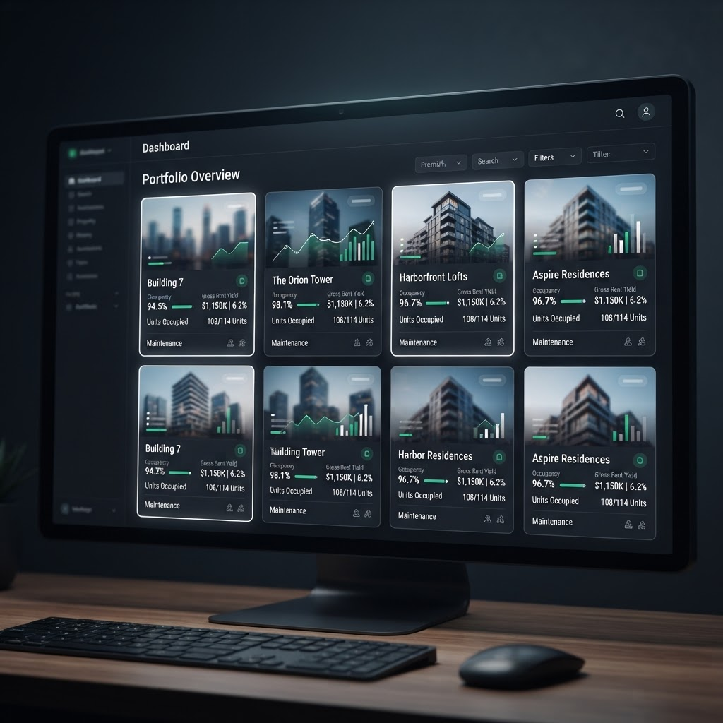 Harbor property operations web dashboard